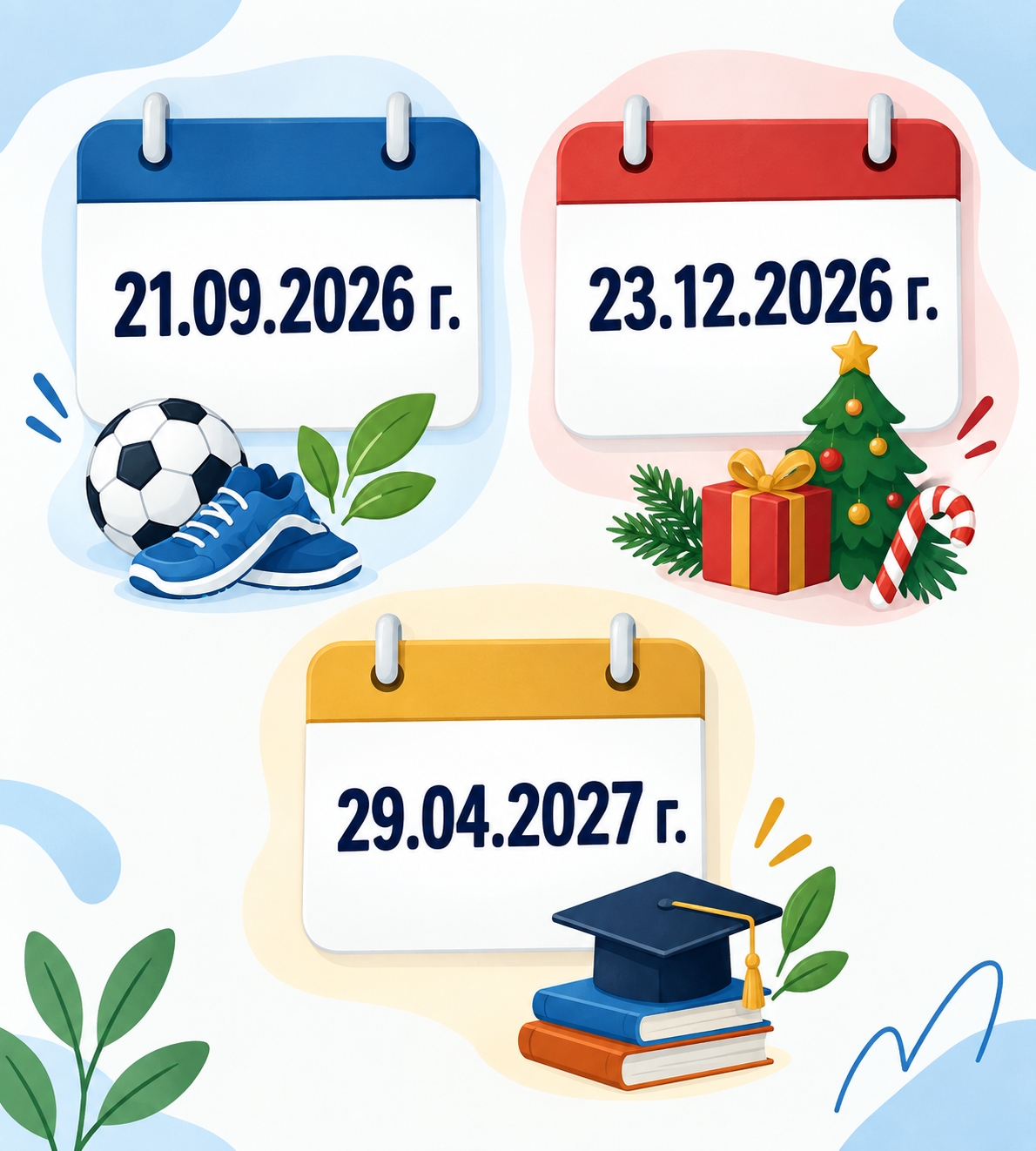 Неучебни, но присъствени дни през учебната 26/27 година